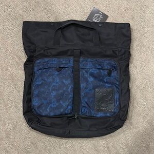 Stylish Black and Blue Michael Kors Men's Backpack and satchel